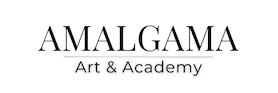 Home amalgama art & academy (logo, white background, png)